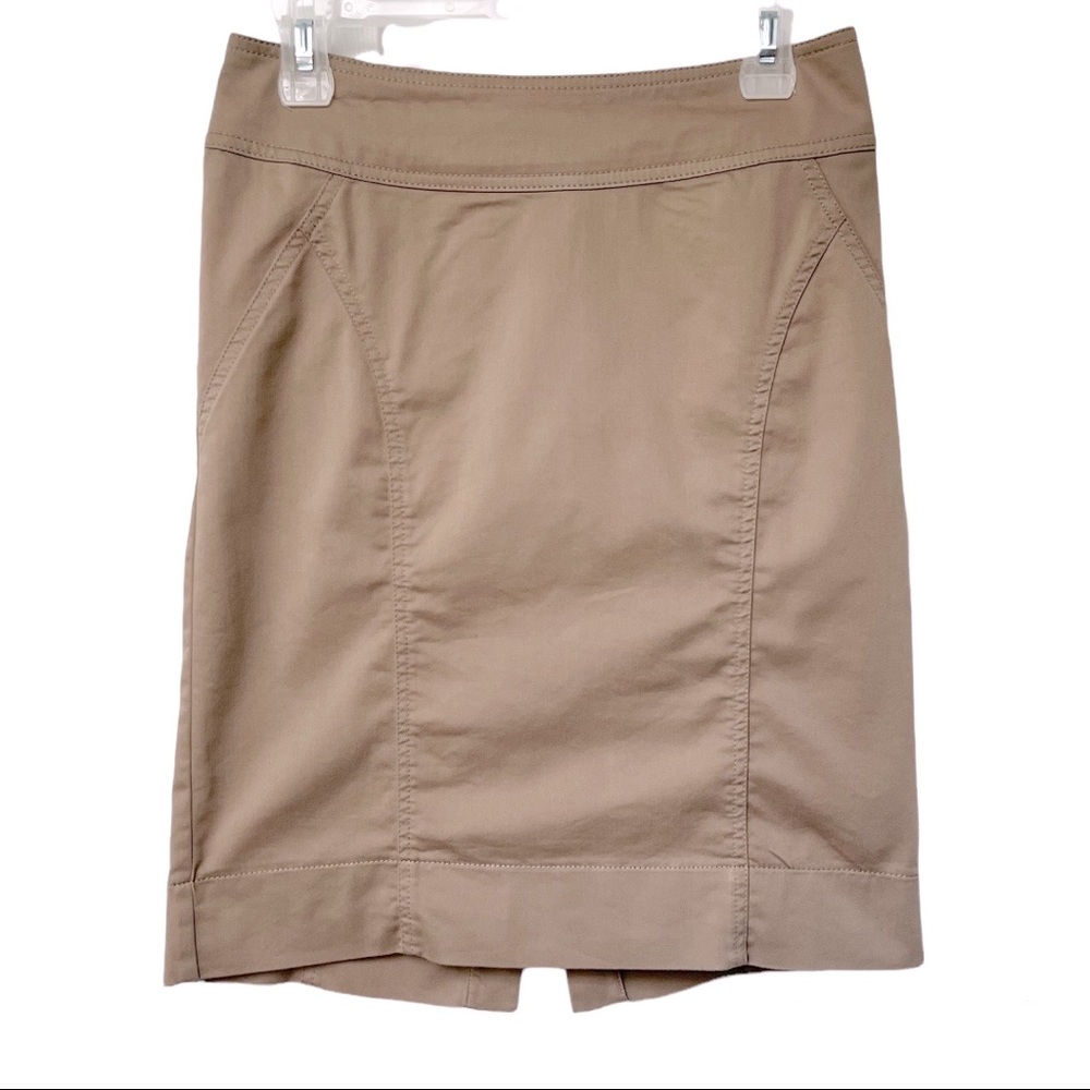 H&M khaki pencil skirt, size 8, like new